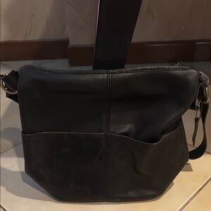 Black Leather Men's Bag